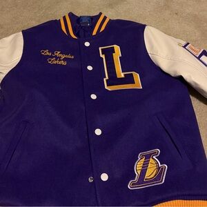 Los Angeles Lakers Ultra Game Letterman Varsity Jacket Youth Size 10-12